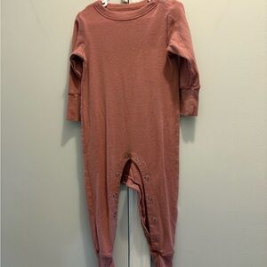 Nui Kids 100% merino wool One Piece in Soft Mauve